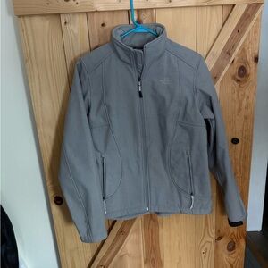 The North Face Light Gray Full-Zip Jacket